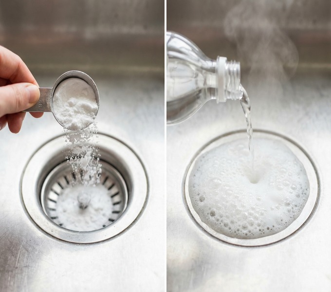 Desentupir pia da cozinha com bicarbonato